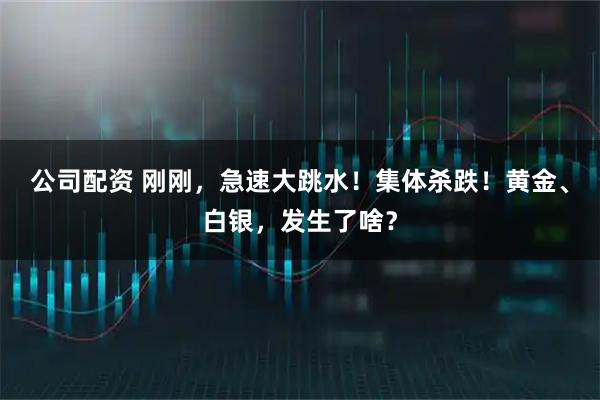 公司配资 刚刚，急速大跳水！集体杀跌！黄金、白银，发生了啥？